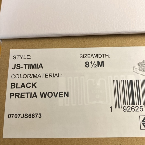 Jessica Simpson Black Pretia Woven Sandals 8.5M NIB - Picture 10 of 10